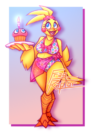 Beach Babe Toy Chica (FNAF Fanart)