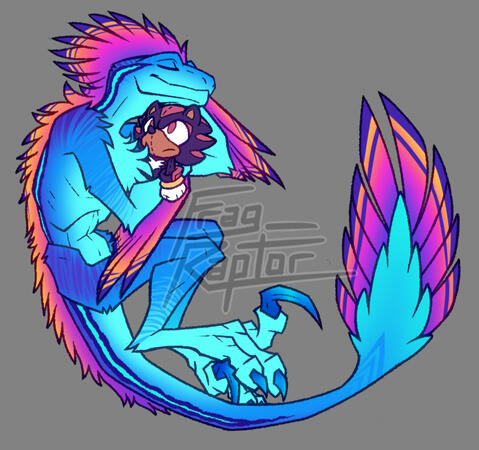 Moss, my main Fursona/personal avatar character.