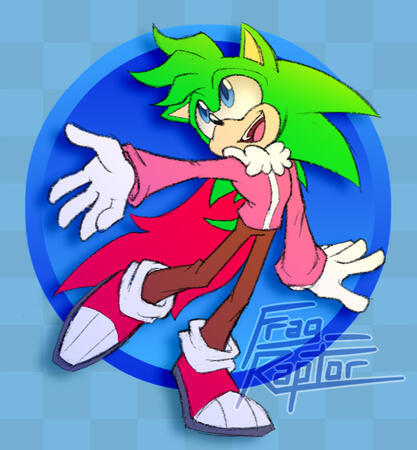 Fanart of my friend&#39;s Sonic OC, Manic