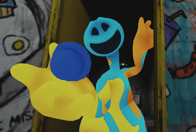 3D Model (VRChat Avatar) of my redesign of Doey the Doughman from Poppy Playtime