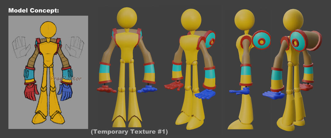 WIP of my own redesign of &quot;The Player&quot; from Poppy Playtime